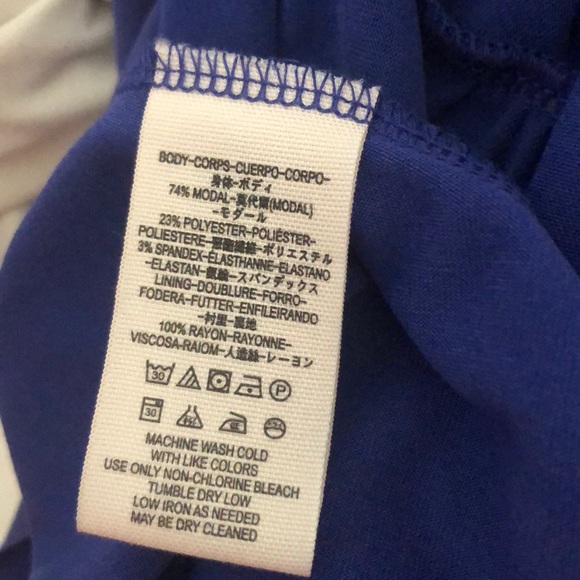 NWOT Free People Criss Cross Front Blue Dress - Picture 6 of 6